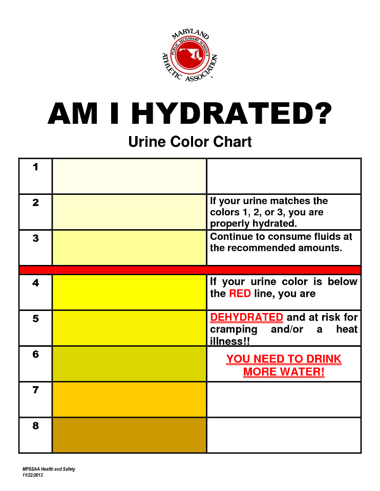 Medical Urine Color Chart